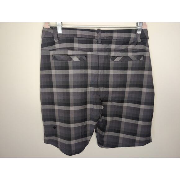 Lululemon Commission Plaid Shorts Golf Performance Casual Mens 36 - Picture 4 of 10